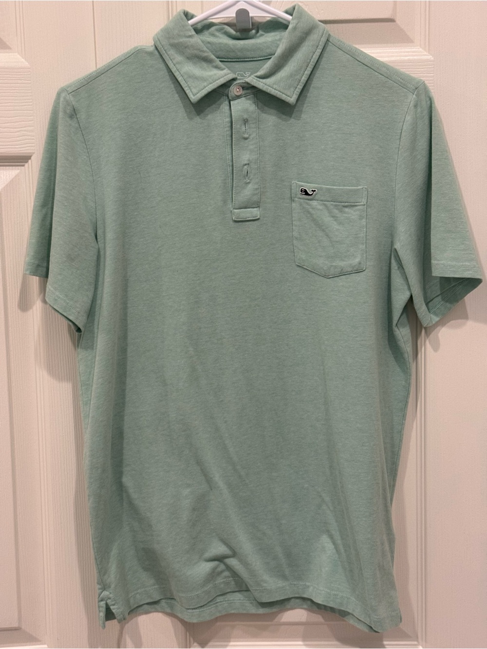 Vineyard Vines Boys Pocket Polo - Mint Green
